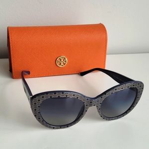 Tory Burch Navy Cateye sunglasses